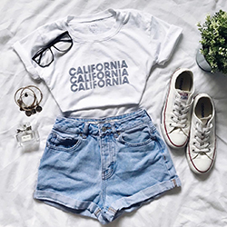 Short con cordones, conjunto de pantalones cortos Camiseta de manga larga, ropa informal: trajes de verano  