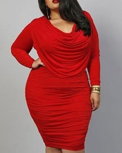 #plussize #reddress #redpassion #instafashion #beautywithplus #elegancia...: traje de talla grande,  Vestido rojo  