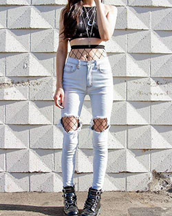 #jeans rotos #medias...: Lindos Atuendos Tumblr  