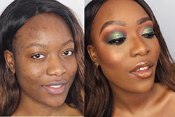 Ideas de maquillaje para Date Night: increíble transformación de maquillaje: 