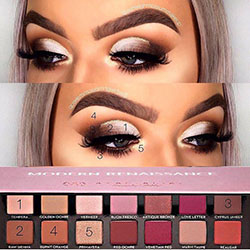 @ashleighmccrummakeup usando la paleta Modern Renaissance de @anastasiabeverly...: 