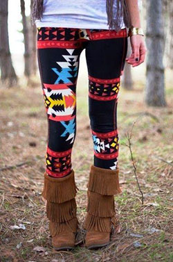 Atuendos con medias estampadas: Adorables leggins estampados tribales aztecas navajos a la moda - No pude escaparme con...: pantalones estampados  