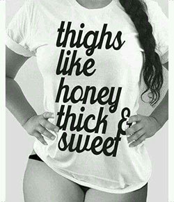 Atuendos para mujeres con curvas: muslos impresionantes como la miel... Gruesos y dulces. LO... por www.polyvorebydan...: 