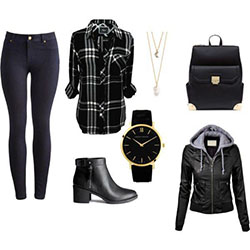 Winter Outfit IdeasBlack de meghan-e-m-keeler en Polyvore con polyvore, moda, estilo, Rails...: 