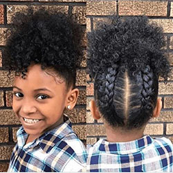 Peinados angelicales para niñas negras: 