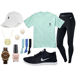 Un look de moda de febrero de 2014 con camisetas, ropa deportiva Nike y zapatillas Nike. Explora y compra looks relacionados.: 