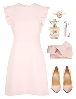 Ideas lindas del vestido rosa claro de Pascua para las niñas: 