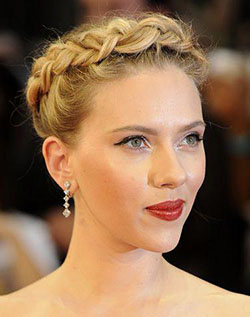 Cabello trenzado Scarlett Johansson: 