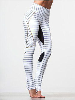 Adorables mallas de fitness huecas de color sólido para mujer en blanco y negro: 