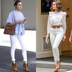 Lookbook de street style, ¿Quién más ama su estilo? #CelebrityModa: Estilo callejero,  Pantalones ajustados,  moda de celebridades,  Olivia Culpo  