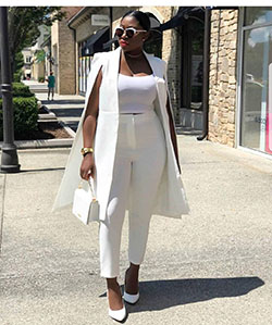 Gorgeous All White Outfits para chicas negras: Estilo de vida  