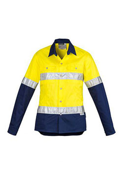 SYZMIK Camisa industrial con cinta de aro empalmado de alta visibilidad para mujer ZWL123: camisa industrial  