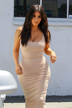 Es posible que Kim Kardashian West haya mostrado a los fanáticos su vestido más sexy hasta la fecha.: Traje inspirado en celebridades  
