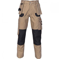 DNC WORKWEAR Duratex Cotton Duck Weave Tradies Cargo Pantalones con funda doble Bolsillo para herramientas - Rodilleras no incluidas 3337: 