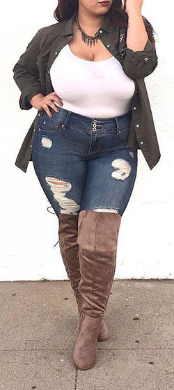 Trajes de tallas grandes para mujeres // #trajes de #tallasgrandes #curvas #curvy #ad #moda //: traje de jeans de niñas negras,  traje de talla grande  