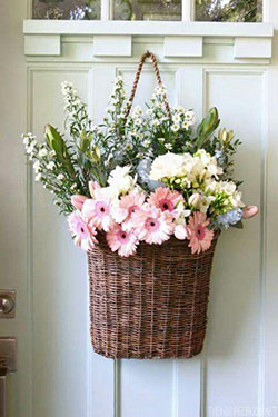flores en la puerta: Ropa y Accesorios,  Ramo de flores,  Diseño floral,  colgador de puerta  