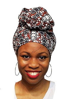 Corbata para la cabeza de niñas negras, traje folclórico: 