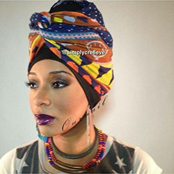 Black Girls Head tie - turbante, bufanda, áfrica, vestido: 