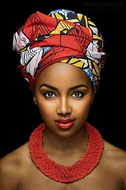 Corbata para la cabeza de Black Girls, afroamericanos: 