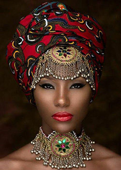 Corbata de cabeza de niñas negras, tocado africano: 
