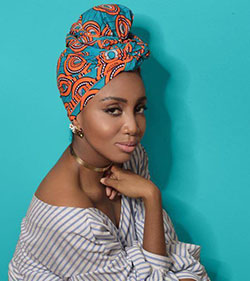Corbata para la cabeza de niñas negras, accesorios de vestir: 