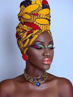 Corbata para la cabeza de las niñas negras, vestido africano: 