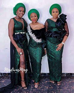 Chicas negras Aso ebi, vestido africano: trajes de fiesta,  vestidos africanos,  camarones asos,  Vestidos Ankara,  Accesorio de moda,  Atuendos Informales  