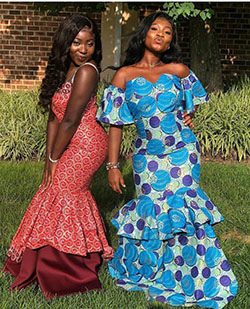 Estampas de cera africana. Vestido de novia niña negro, Aso ebi: trajes de fiesta,  vestidos africanos,  camarones asos,  paño kente,  Vestidos Ankara,  Ideas de peinado  