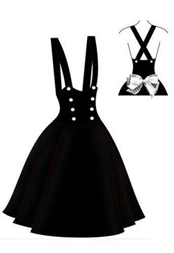 Dress Godê, Saia Godê - vestido, falda, ropa, peto: moda gótica,  conjuntos de vestido gótico  