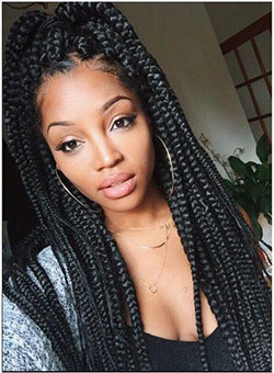 Black Girl Box trenzas, Trenzas de ganchillo: Cabello con textura afro,  Pelo largo,  peinados africanos,  peinados negros,  Rastas sintéticas,  Trenza francesa  