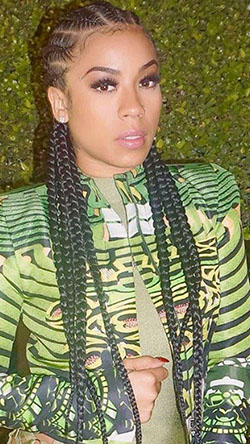 Trenzas Keyshia Cole. Black Girl Keyshia Cole, Caja de trenzas: Cabello con textura afro,  peinados africanos,  peinado mohicano,  peinados negros  