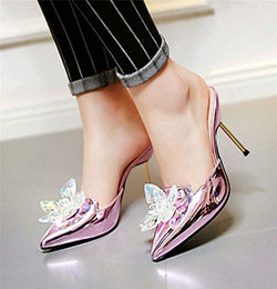 Zapatos de tacón lápiz. Zapatos de tacón de lápiz con parche de cristal en punta para mujer: Zapato de tacón alto,  Zapato de salón,  Ideas de tacón alto,  Las mejores ideas de tacones de aguja,  Zapatos  