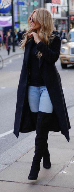 Abrigo de manga larga con cuello vuelto grueso de color sólido: Abrigo de lana,  abrigo oscilante  