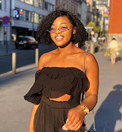 Fotos de sol de pelo largo de chica negra: lindas chicas negras  