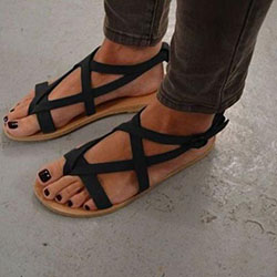 Sandalias para mujer Flip Flop Summer Casual Strap Gladiator Beach Shoes: 
