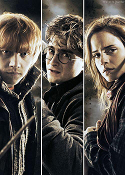 J. K. Rowling. hpstuffs: harry potter,  Hermione Granger,  harry portero,  harry potter,  Ron Weasley  