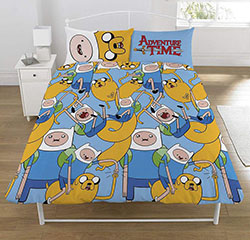 Juego de funda nórdica de ropa de cama Adventure Time: Ropa de cama para niños  