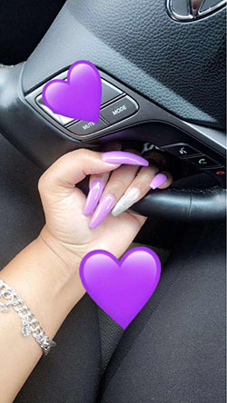 Ideas de uñas de ataúd púrpura: Esmalte de uñas,  Uñas de gel  