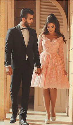 Light Pink Short, Homecoming Outfits #Couple Vestido de cóctel, Vestido de novia: trajes de fiesta,  Vestido de la dama de honor  