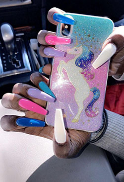Esmalte de uñas Black Girls Uñas artificiales: Esmalte de uñas,  Arte de uñas  