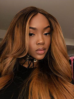 Cabello castaño miel en chicas negras: Cabello con textura afro,  corte bob,  Ideas para teñir el cabello  