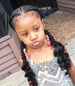 Cortes de pelo de niña pequeña negra, cabello con textura afro: corte bob,  Peinado Para Niñas  