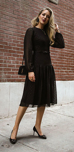 Little black dress, Vestido tubo, Vestido Rodado: Ideas de atuendos funerarios  