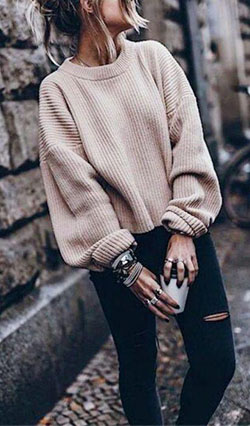 Urban Outfit Ropa de invierno, Ropa casual: cuello polo,  Trajes de moda,  Ideas de ropa de calle,  Atuendo De Suéteres  
