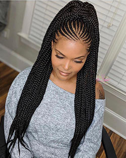 Black Girl Box trenzas, cabello con textura afro: Pelo largo,  Peinados Trenzados,  Peinados con trenzas,  Cuidado del cabello,  Peinado de chicas lindas  