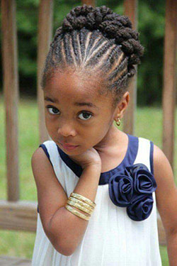 Trenzas para niños, cabello con textura afro Black Girl: Cuidado del cabello,  Trenza francesa,  Peinado Para Niñas  