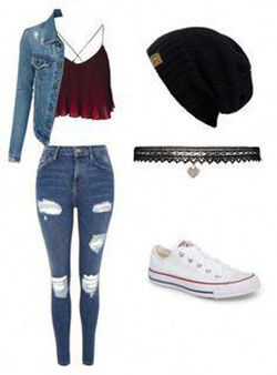 Outfit de Otoño para Adolescentes, Ropa casual, Moda punk: Lindos atuendos,  MODA,  Trajes Polyvore,  linda ropa  