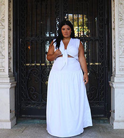 vestido de novia, vestido de coctel: Modelo de talla grande,  Recepción de la boda  