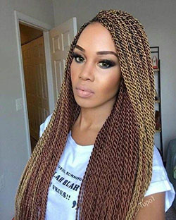 Black Girl Crochet trenzas, peinados africanos: trenzas de caja,  Cuidado del cabello,  Peinado de chicas lindas  