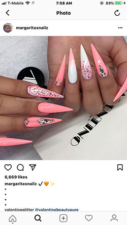 Stiletto nail ideas top 2019 diseños de uñas: Esmalte de uñas,  Uñas de gel  
